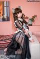 Coser@蠢沫沫 (chunmomo) Vol.041: 黑透明女仆 (44 photos)